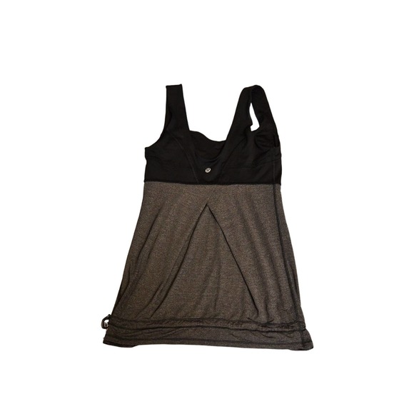 A4 Auth LULULEMON Athletica Black & Gray Sport Tank Top Sz 4 - Picture 4 of 6